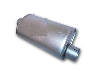 2,5'' Ø 140/225mm, Mitten + Förskjuten anslutning i gruppen Motor / Tuning / Avgassystem / Tillbehör / Ljuddämpare / Apple/ KLracing 2,5-5,0'' Racedämpare / Stål, Aluminiserat / 2,5'' Oval hos KL Racing AB (11486)