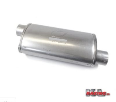 3,0'' Ø 130/225mm, Slimcross i gruppen Motor / Tuning / Avgassystem / Tillbehör / Ljuddämpare / Apple/ KLracing 2,5-5,0'' Racedämpare / Stål, Aluminiserat / 3,0'' Oval hos KL Racing AB (11488)