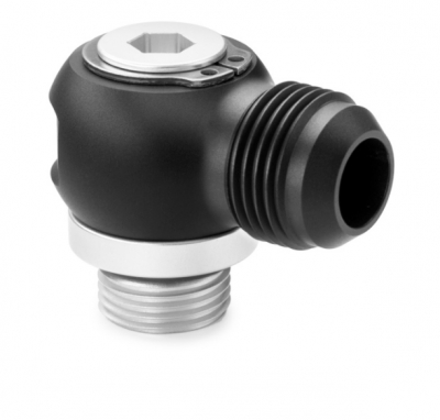 3/8 NPT till AN6, Banjo med swivel i gruppen Motor / Tuning / Nuke Performance / AN-Banjo med swivel / 3/8NPT Banjo med swivel hos KL Racing AB (18942)