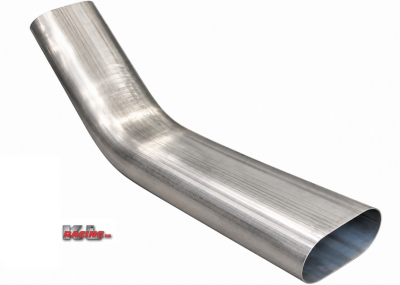 4,0'' 45°Böj -Ovalrör- i gruppen Motor / Tuning / Avgassystem / Tillbehör / Rördelar Universal / Ovala rör / 4,0