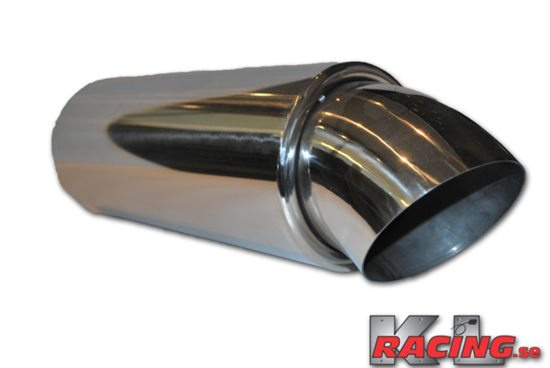 Rostfri 2,5'' dämpare  4,0'' Böj