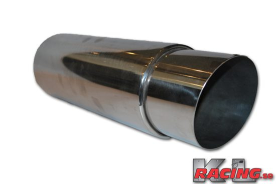 Rostfri 2,5'' dämpare 4,5'' Vinklad