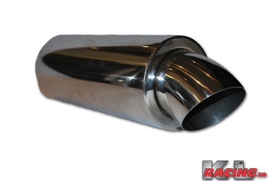 Rostfri 2,5'' dämpare 3,5'' Böj