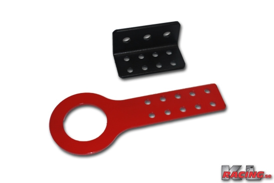 Bogserögla / Racingögla Stål  Röd