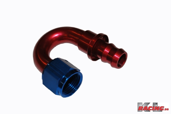 AN4 - 8mm slang, 180 böj