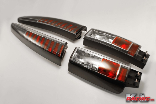 Styling Baklampor Svarta med Klarglas 855/V70 