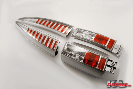 Styling Baklampor Cromade med Klarglas 855/V70