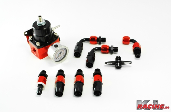  Bränsletrycksregulator Aero-style 1:1 Svart/Röd