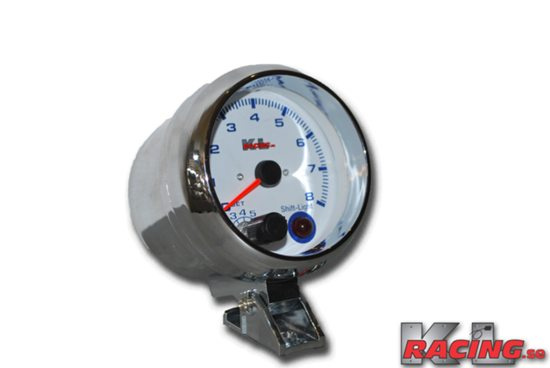 Varvräknare med shiftlight 95mm Krom