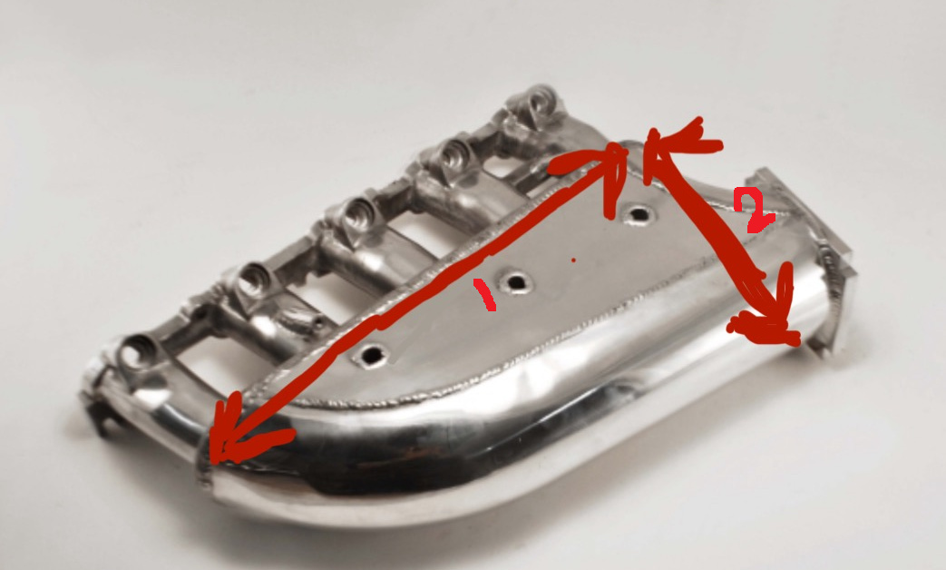 Volvo 5cyl Plenum för 80mm spjäll