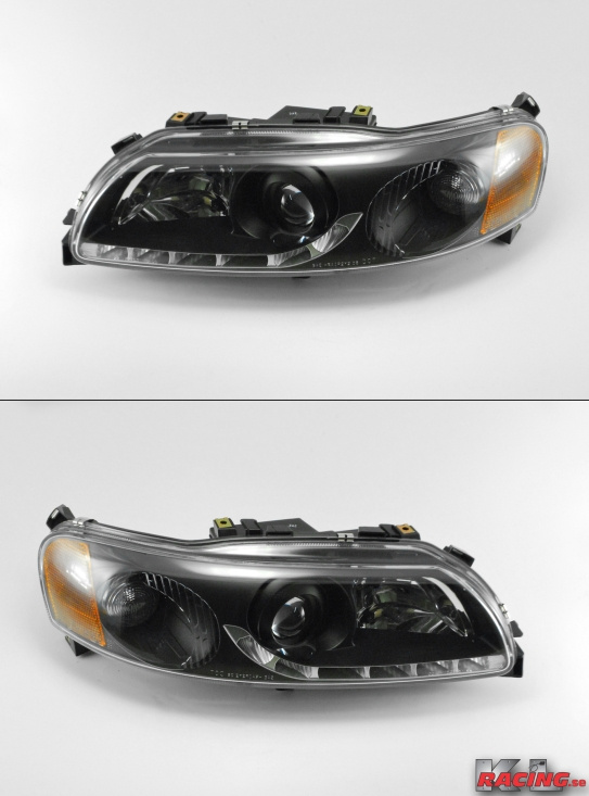 Strålkastare -Klarglas- Devileyes- V70 + S60 -svart- 