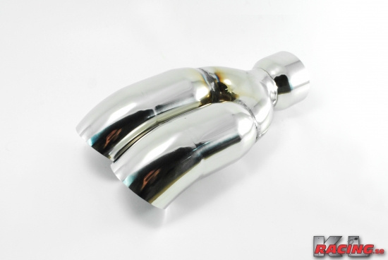 2,5'' med 2x3'' Böjt utblås