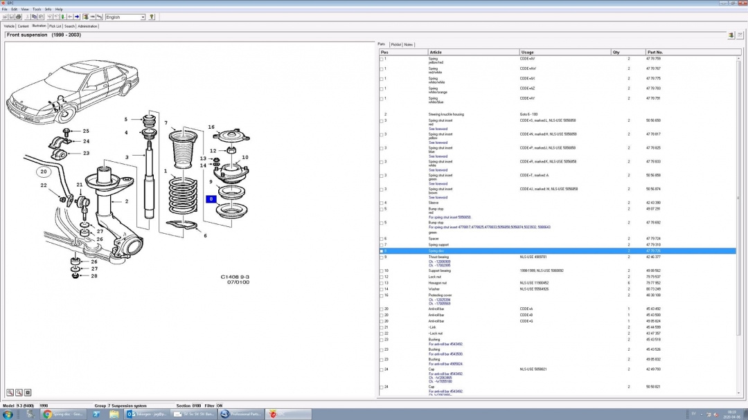 Fjädertallrik 9-3  98-02 