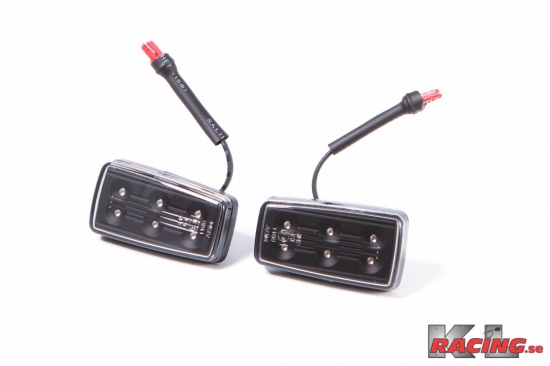 Diodblinkers med klarglas -Svarta-