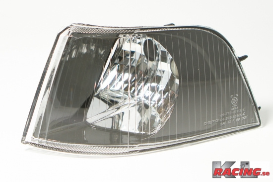 Blinkers S/V40 01-04 Svart/ Klarglas