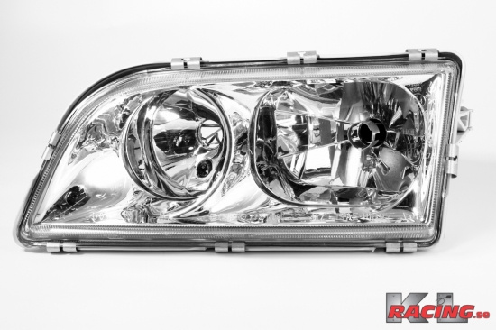 Strålkastare S/V40 00-04 2x Reflektor + Kromat hus