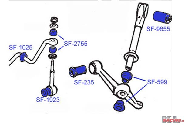 Bussning Stabilisatorstag 240, 740, 940 -Pu-