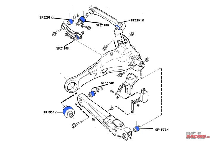 Bussning Krängningshämnare S/V40, PU