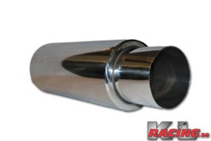 Rostfri 2,5'' dämpare 3,5'' Rak