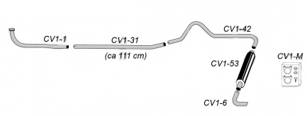 Avgassystem PV 54-56