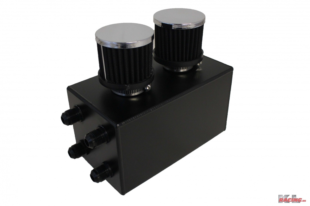 Oljecatchtank med 2x luftfilter 2 Liter