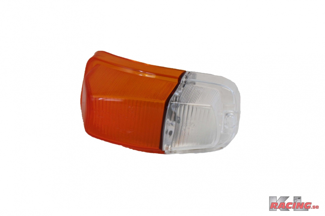 Blinkersglas Amazon 62~, Gul/Vit