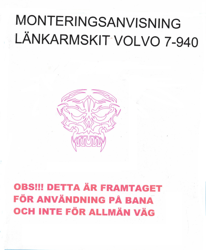 Länkarmskit, Styrvinkelkit 740, 940