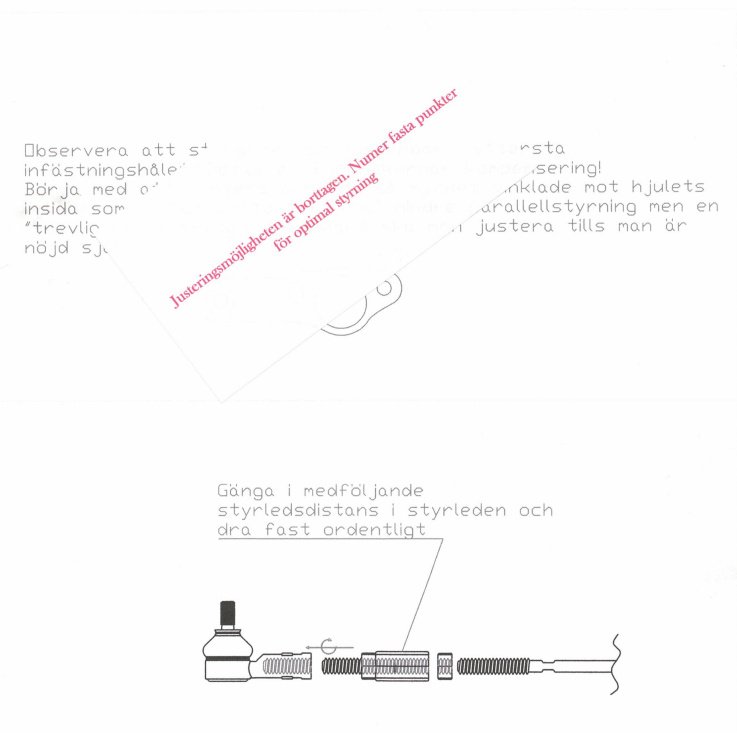 Länkarmskit, Styrvinkelkit 240 Komplett med fjäderbenslagring