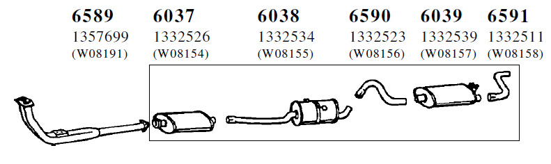 Ljuddämpare 740, 760 83-87
