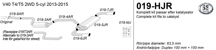 Sportsystem V40 13-15  5cyl