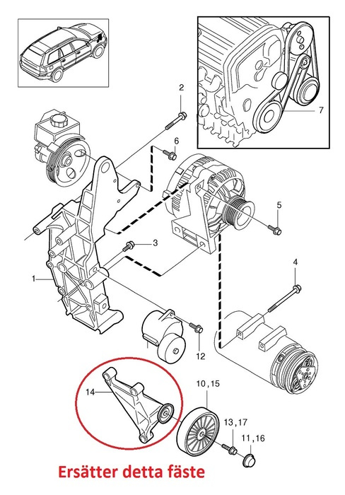 AC-delete 5/6-cyl vitmotor 99-09
