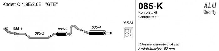 Sportsystem Kadett C 1,9E/2,0E GTE