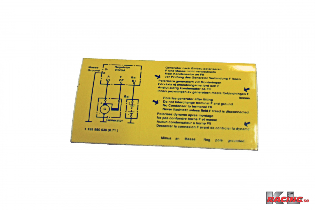 Dekal laddningsrelä 6V
