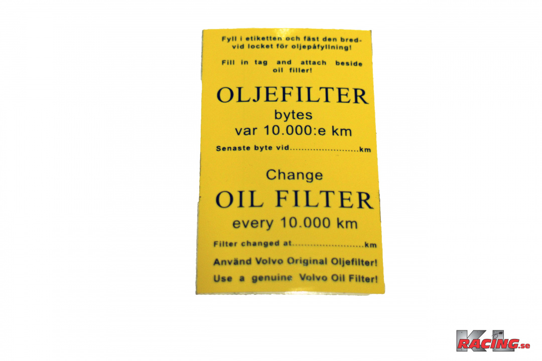 Dekal service Oljefilter