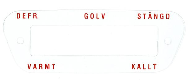 Dekal Värmereglage 544/Duett 