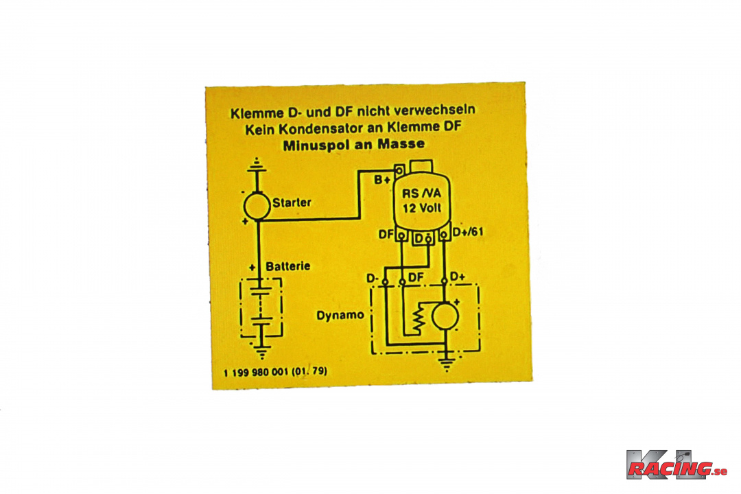 Dekal laddningsrelä 12V
