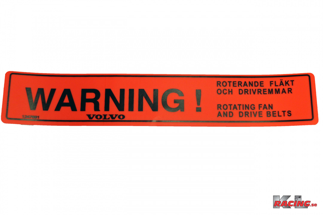 Dekal Varning Fläkt
