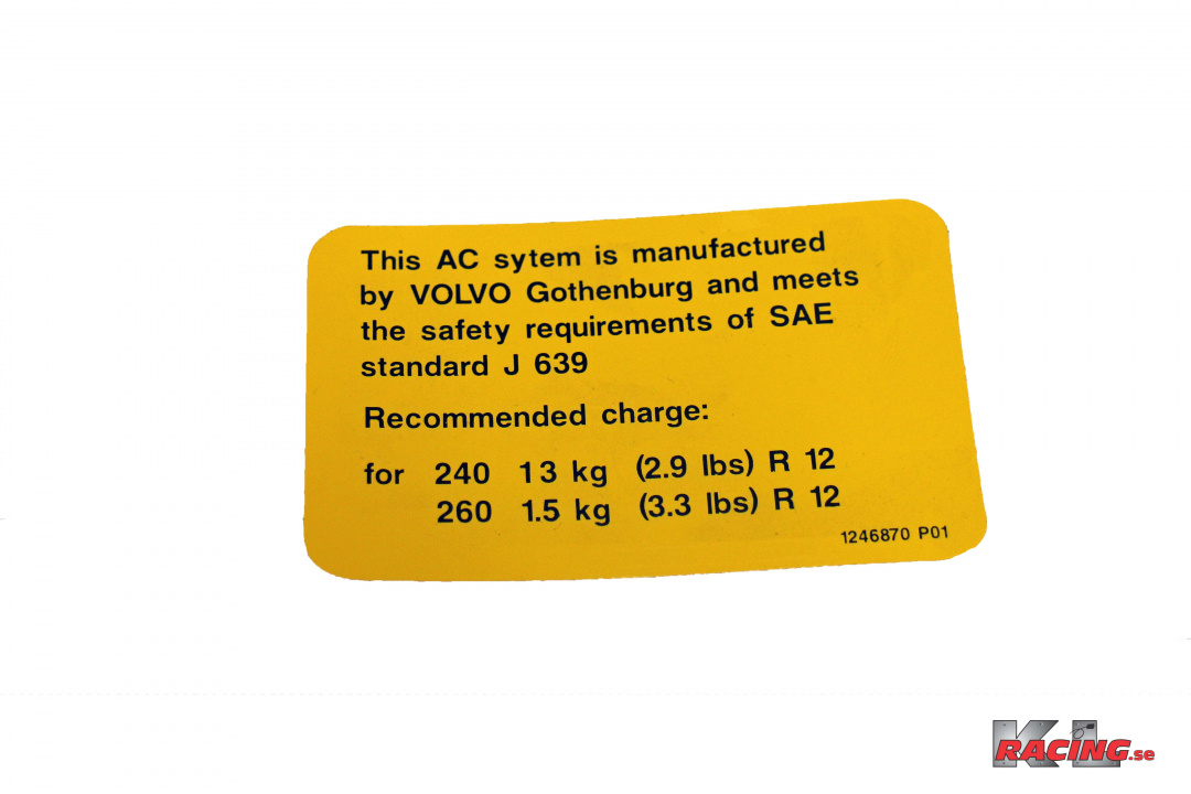 Dekal Aircondition 240, 260