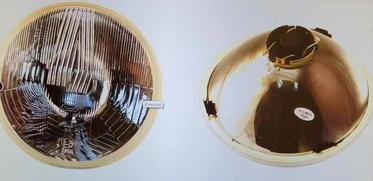 Strålkastare H4, Kupat Glas