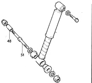 Bult stötdämpare Bak 140, 160