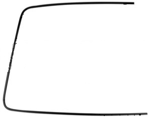 Prydnadslist Bakruta 244 86-, Svart