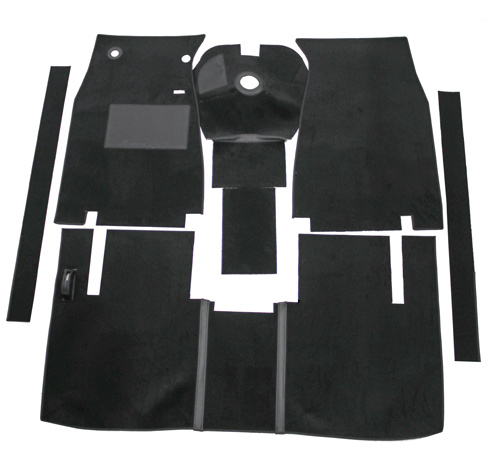 Golvmatta Amazon 57-61 Svart textil