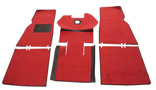 Golvmatta Pv 444 Röd textil