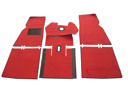 Golvmatta Pv 544 Röd textil