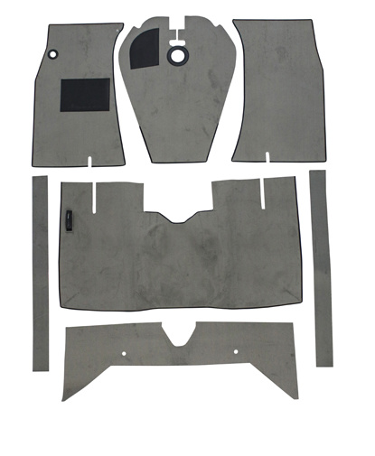 Golvmatta Amazon 65-70 Grå textil