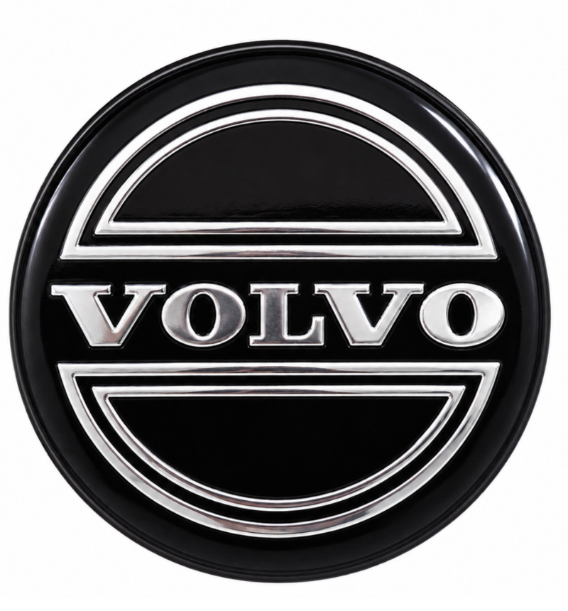 Centrumkapslar volvo Original, Svart, Avmonterad